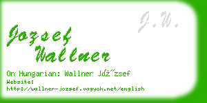 jozsef wallner business card